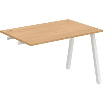 Psací stůl Stůl pracovní k řetězení úzký UE A 1200 R - DUB , BÍLÁ