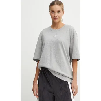 Bavlněné tričko adidas Originals Essential IY7324 šedá 09X, vel. XL