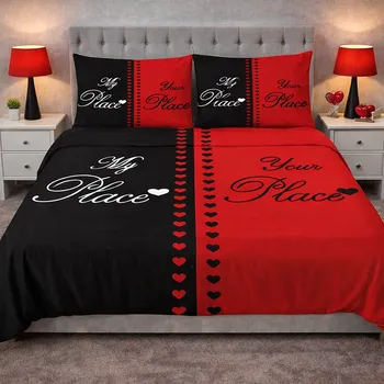 Povlečení 2-dílné ložní povlečení - My place / Your place
