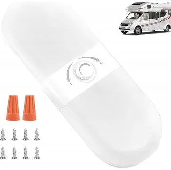 Osvětlení interiéru vozidel OSVĚTLENÍ INTERIÉRU AUTA 180 LED 900 LM 3 BARVY 12-24V PRO OBYTNÉ VOZY