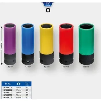 Gola hlavice Brilliant Tools BT691006 Silový nástrčný ořech na hliníkové ráfky, 17 mm