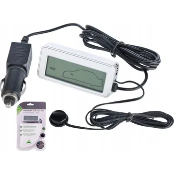 Domácí teploměr LCD AUTO TEPLOMĚR VNITŘNÍ / VENKOVNÍ