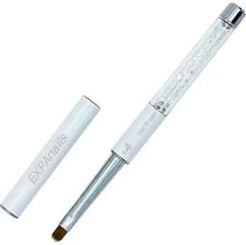 Štětec č.4 - plochý, zakulacený - s kamínky