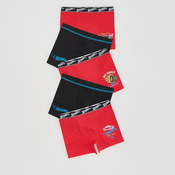 Chlapecké spodní prádlo Reserved - Boxerky Hot Wheels 5 balení - červená - 729BN-33X - 729BN-33X-U14