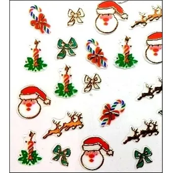 Zdobení - Vánoční - Santa,Svíčka, Sob, Hůlka