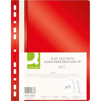 Q-connect Závěs.plastové rychlovazače Q-Connect,A4,červ.10ks
