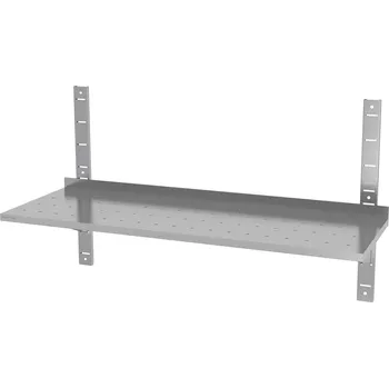 police TECHNICA Nastavitelná jednoduchá nástěnná police, perforovaná 1200x300x600 mm | TECHNICA, 382PE1230