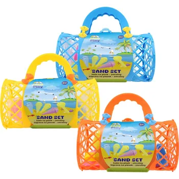 Dětské zboží Plastica Hračky na písek - Sada báboviček v retro tašce, 9 ks