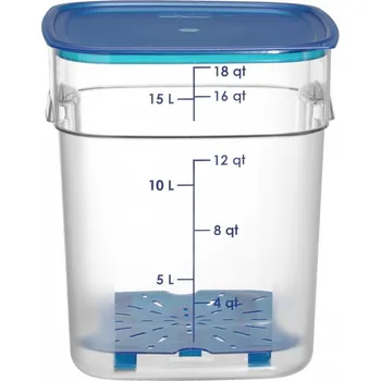 Dóza na potraviny Nádoba na potraviny CamSquares Fresh Pro , Cambro, 17,2L, Průhledná, 289x289x(H)327mm