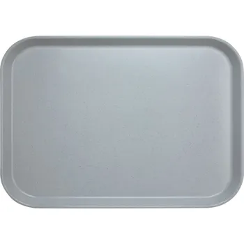 Polyesterový tác Versa s vysokým okrajem, žulový, Cambro, žula, Světle šedá, 360x460mm