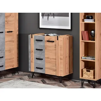 Křeslo Mebel Partner Suspendera SH06 (dub + černá)