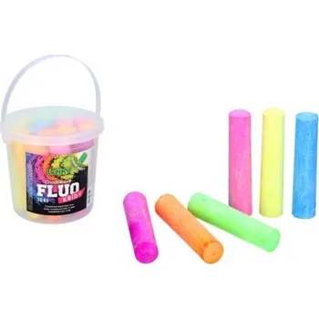 Křídy chodníkové FLUO 15 barev