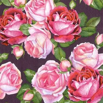 Papírový kapesník Ubrousky MAKI L (20ks) Rosa Black