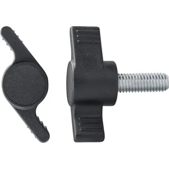 Šroub Křídlový šroub Ø 48 mm M6x23 černý, 1 ks