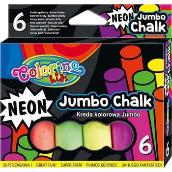 Colorino křída chodníková JUMBO neon 6ks