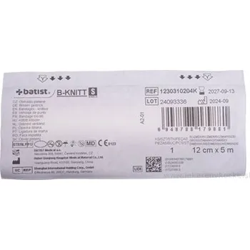 BATIST B-KNITT S – Pletený sterilní obvaz 12 cm × 5 m (1 ks)