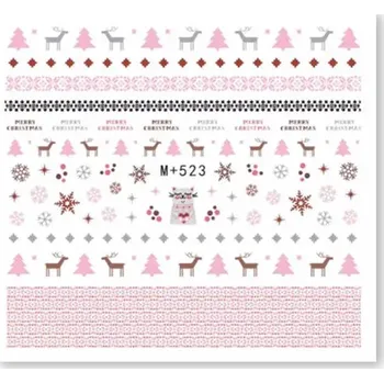 Zdobení - vodoobtisky č.004 - Vánoční s vločkami