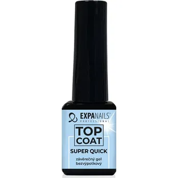 Lak na nehty EXPA-nails UV/LED gel top coat Super Quick - bezvýpotkový Objem: 5 ml