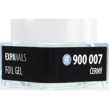 Lak na nehty UV/LED gel Foil - Černý 5 g
