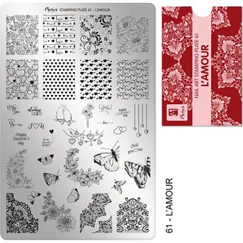 Moyra Stamping - Deska na razítka č.61 L´Amour