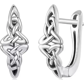 Náušnice B-TOP Stříbrné náušnice Keltský uzel - Stříbro 925