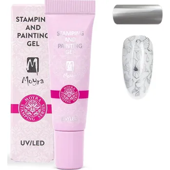 Moyra Stamping - Painting gel č.08 Chrome Silver