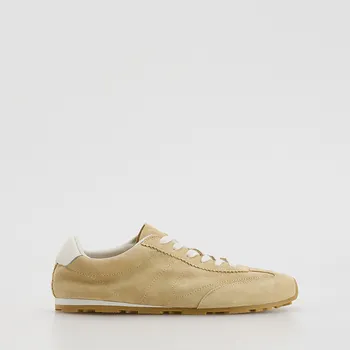 Dámská obuv Reserved - Semišové tenisky - světle žlutá - 410ID-10X - 410ID-10X-36