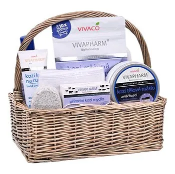 Nestandardní parfém Vivaco Dárkový koš kosmetiky s kozím mlékem