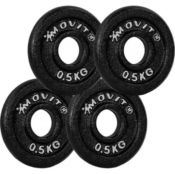 MOVIT sada 4 kusů závaží - 0,5 kg, litina