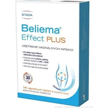 Intimní hygienický prostředek Beliema Effect Plus vaginální tablety 14 ks