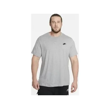 Nike Sportswear Club Mens T-Shirt 2XL DK GREY HEATHER/BLACK
