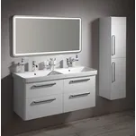 Sapho Koupelnový set THEIA 120 dvojumyvadlo bílá KSET-011