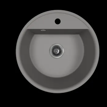 Kuchyňský dřez Laveo Dřez 1 komorový Muna, granit - SPU_580Y, šedý