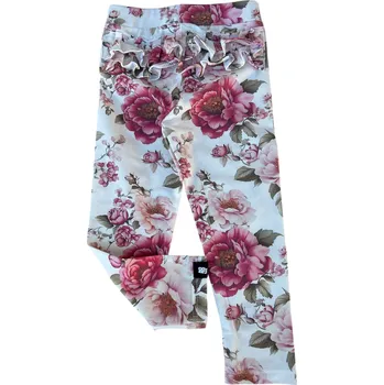 Dívčí legíny ANDY Boom Dětské legíny s volánky Big rose Velikost děti: 92