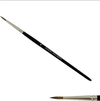 Štětec č.4 - kulatý, špičatý - přírodní