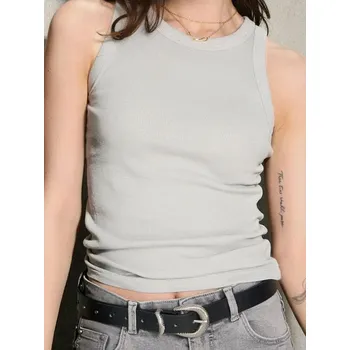 Dámské tričko Sinsay - Tank top - šedá - 629EU-85X - 629EU-85X-XXS