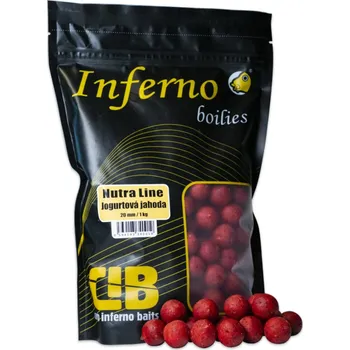 Boilies Carp Inferno Boilies Nutra Line - Jogurtová Jahoda