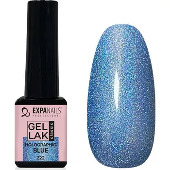 Přípravek na nehty UV/LED Gel lak - Holographic Blue 5 ml