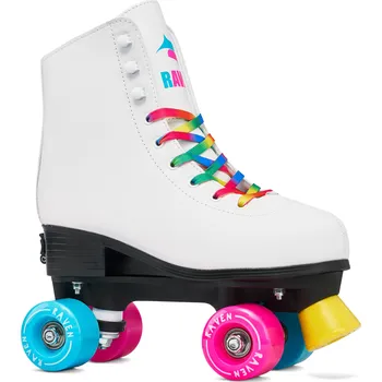 Kolečkové brusle RAVEN Nastavitelné kolečkové retro brusle Raven Iris 35/38 BÍLÁ|RŮŽOVÁ