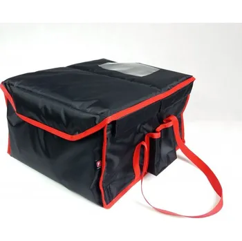 Termobox FURMIS Taška na 12 krabic 200x250 mm, nylon, černá s červeným lemováním | FURMIS, LUNCHBOX-12