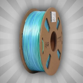 3D tisk PLA filament Gembird perleťově modro/zelená duhová (silk rainbow) 1,75 mm 1 kg