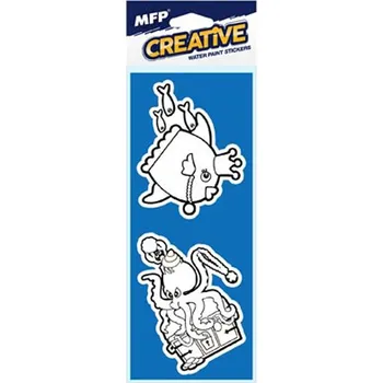 omalovánky MFP Malování vodou - 2ks pěnové samolepky mix motivů