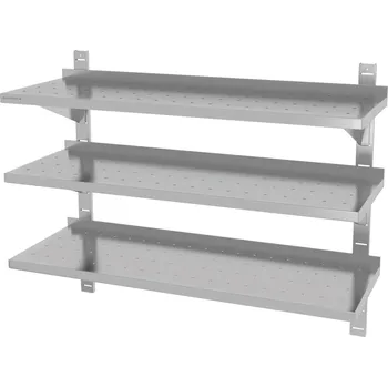 police TECHNICA Trojitá perforovaná závěsná police 1300x300x875 mm | TECHNICA, 386PE1330