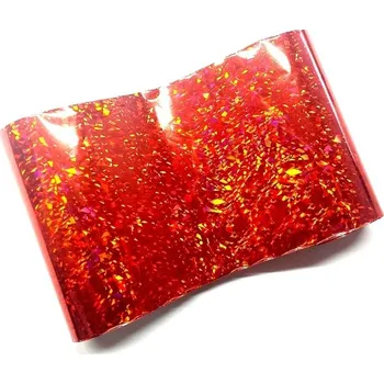 Přípravek na nehty Fólie - Červená holograf č.3 - 100x6cm