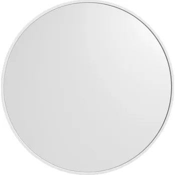Zrcadlo Sapho NOTION SLIM kulaté zrcadlo v rámu ø 80cm, bílá mat NT800W
