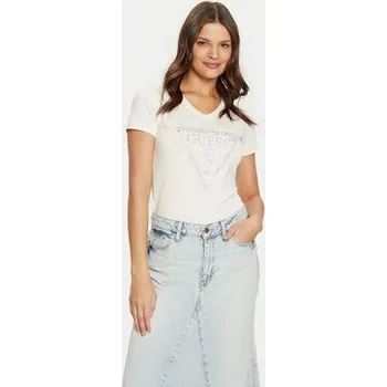 Pánská móda Guess T-Shirt W5RI21 J1314 Écru Regular Fit XS