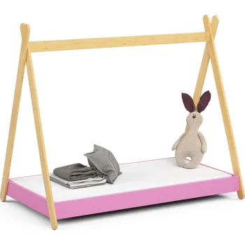 Dětská postel Akord Graciela (růžová) (s matrací)