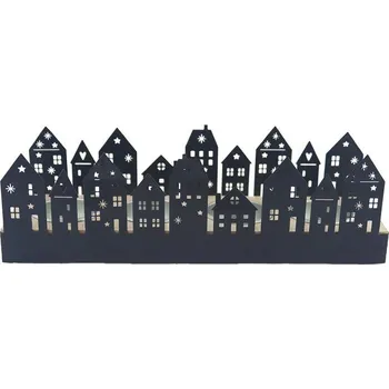 Vánoční svícen Adventní svícen městečko K3486