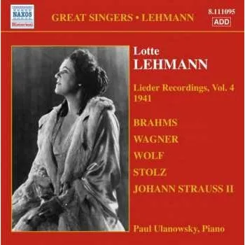 Zahraniční hudba CD Johannes Brahms: Lotte Lehmann - Lieder Recordings Vol.4 2007