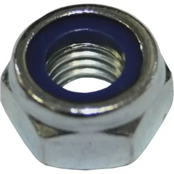 Spojovací materiál Pojistná matice šestihranná samopojistná 7/16" (podobné DIN 985) galvanicky pozinkovaná, 1 ks